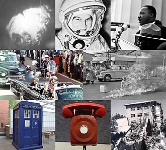 1963 — En el sentido de las agujas del reloj desde arriba a la izquierda: el huracán Flora azota La Española y Cuba y mata a 7193 personas; Valentina Tereshkova se convierte en la primera mujer en …
